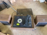 Stereo ,radio, 8track, record player , and speakers