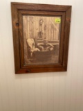 Wooden framed picture