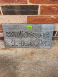 Welcome friends sign