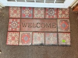 Outdoor welcome rug