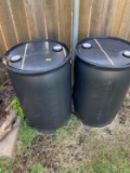 2 - 55 gallon drums Plastic
