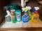 Household Cleaning Items & Wastebasket