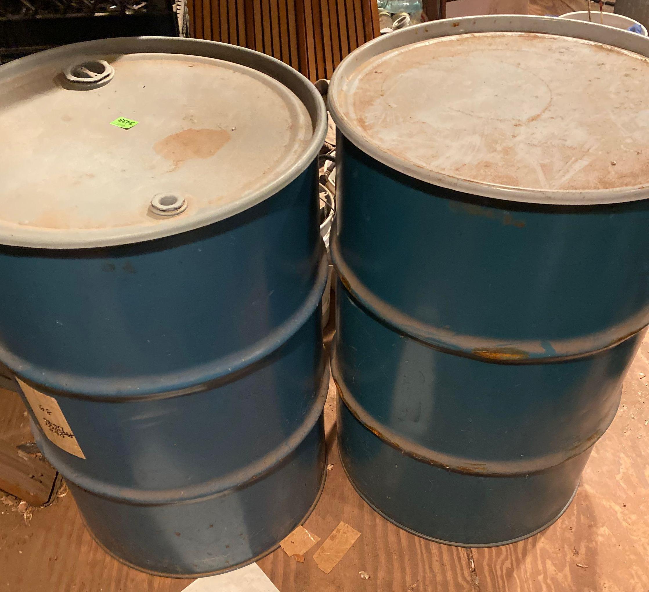 55 gallon drums Coverall and boots inside barrel Proxibid