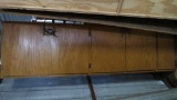 Oak plywood upper cabinet
