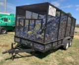 Trash Trailer with ladder and dragout Keystone light cans included