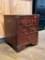 Wood Side Table with Drawers