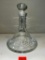 Glass Etched Wine Decanter