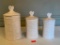 White Eagle Ceramic Canister Set