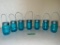 Blue Glass Jar Lanterns