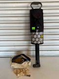 Golf Shag Bag with Golf Balls, Golf Tees & Medicus Power Meter