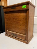 Antique Poole Bros Wood Rolltop Cabinet