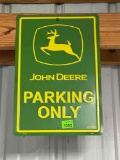 John Deere Parking Only Sign