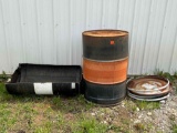 Metal Barrel, Lids & Plastic Barrel Half