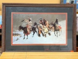 Return of a Blackfoot War Party Framed Print by Frederic Remington