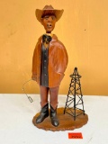 Wood Oil Man Figurine