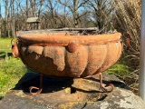 Clay Flower Pot with Metal Stand