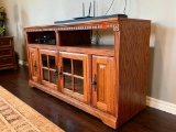 Wood Console Cabinet