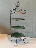 3-Tier Plate Stand with Plates