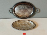 Silver Plate & Glass Platters