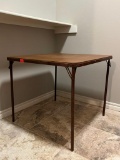 Brown Card Table