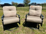 Woodard Aluminum Swivel Rocker Patio Chairs