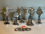 Glass Finials & Napkin Rings