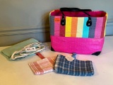 Tote Bag, Heating Pad & Mini Bags