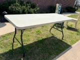 Gray Samsonite 6 ft Folding Table