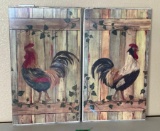 Wood Rooster Wall Decor