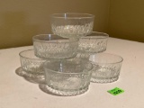 Crystal Cut Glass Salad Bowls