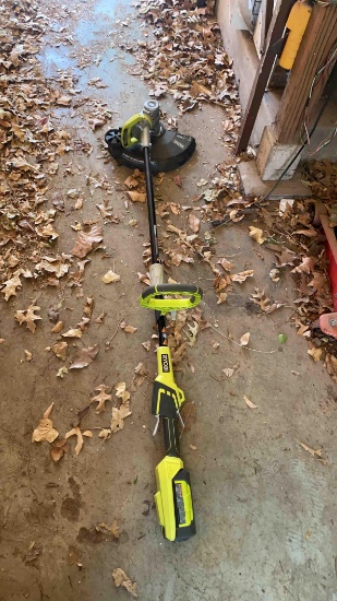 Ryobi 40V Weed Eater and charger
