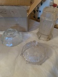 Misc. pressed and cut glass, 1 historical pressed glass, 1 paneled Thistle