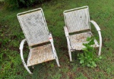 Antique outdoor patio chairs