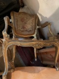 antique bench and 2 chairs need work