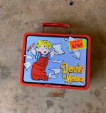 Metal lunch pail of Dennis the Menace
