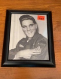 Framed picture of Elvis Presley in the military