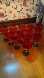 Plastic red wine glasses