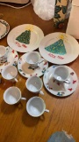Christmas plates cups reindeer antlers