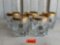 Circleware Low Ball Glasses with Gold Rim