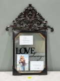 Love Always Float Frame & Black Ornate Pediment