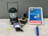 Coleman Lantern, Garmin, Compass & Paint Roller with Tray