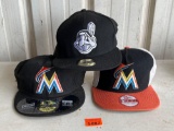 Florida Mariners & Cleveland Indians Baseball Caps