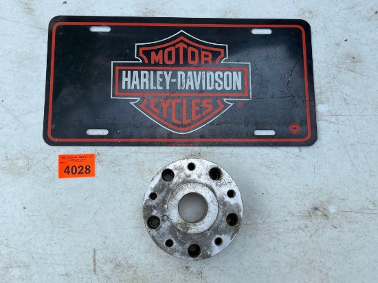 Harley Davidson License Plate & Wheel Hub Adapter