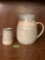 Stoneware Pitcher & Cup