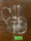 Glass Etched Juice Pitcher