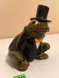 Ceramic Frog with Top Hat & Tuxedo