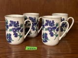 Blueberry Coffee Mug Set