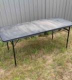 Plastic folding table 30in x 6ft