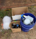 spary bottles two five gallon buckets and more