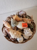 A basket FULL of beautiful seashells